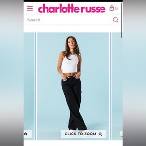 Charlotte russe high rise skater cargos